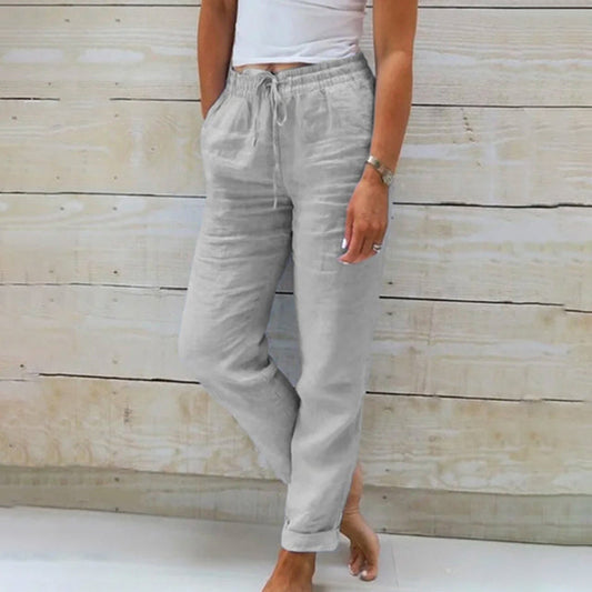 【Cotton And Linen】Casual Straight Trousers