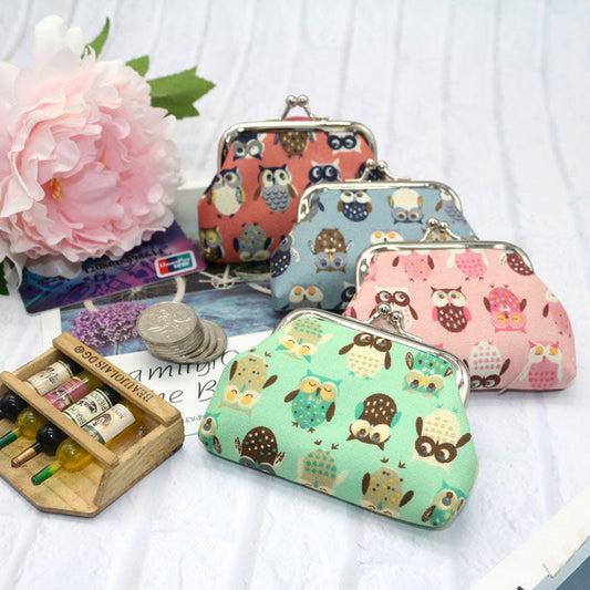 Creative Owl Print Coin Purse