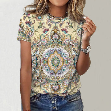 Vintage Floral Print T-Shirt