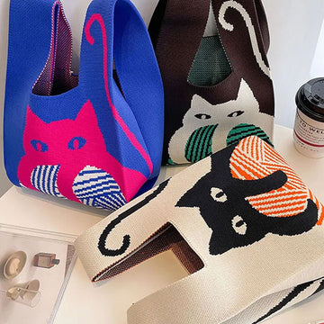 Creative Cat Pattern Handbag