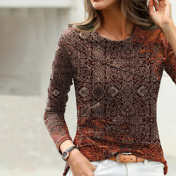 Vintage Casual Printed T-Shirt