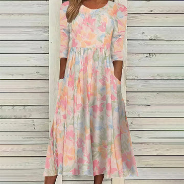 Casual Floral Print Dress