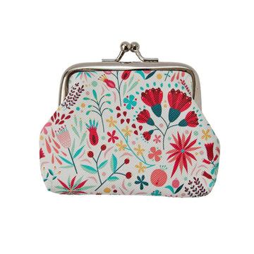 Floral Print Coin Purse