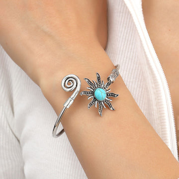 Bohemian Vintage Sunflower Bracelet