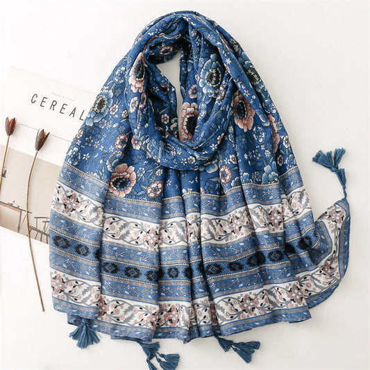 Vintage Ethnic Print Scarf