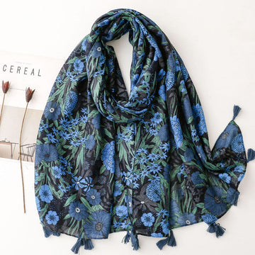 Vintage Floral Scarf