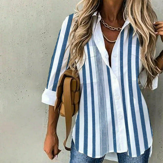 Casual Striped Blouse