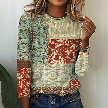 Vintage Floral Print T-Shirt