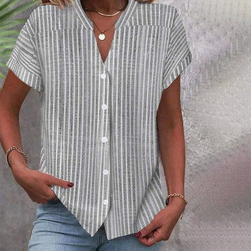 Casual Striped Blouse