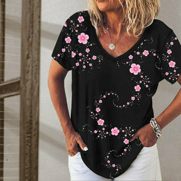 Casual Floral Print T-Shirt