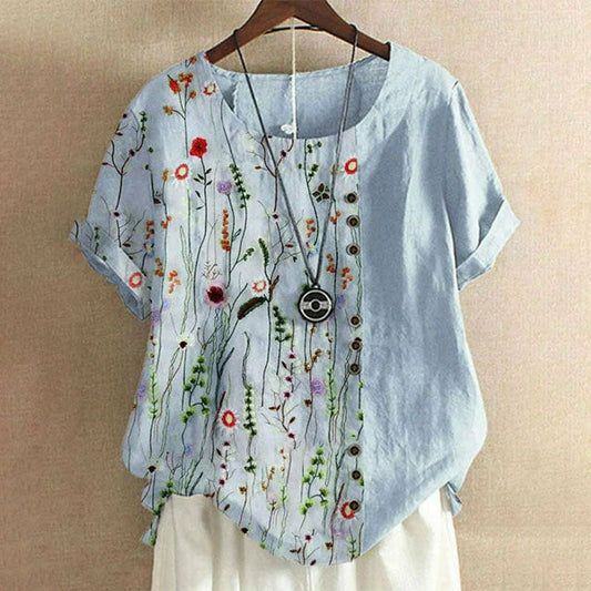 Casual Floral Print T-Shirt