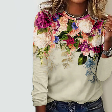 Floral Print Casual T-Shirt