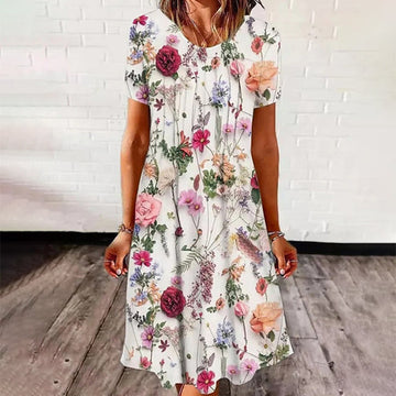 Floral Print Casual Dress