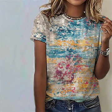 Vintage Gradient Print T-Shirt