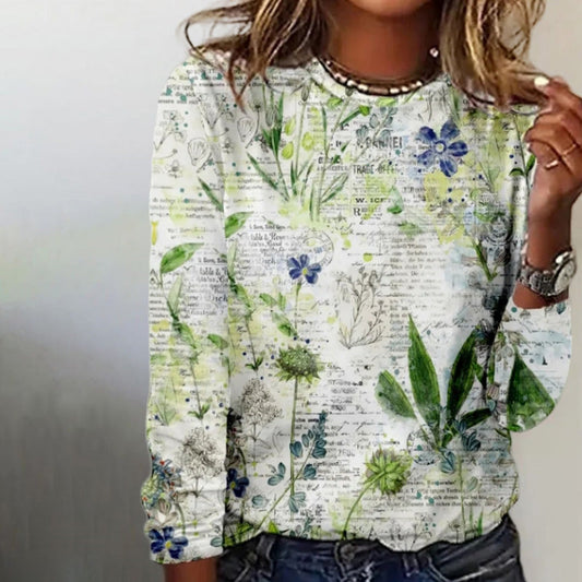 Vintage Floral Print T-Shirt