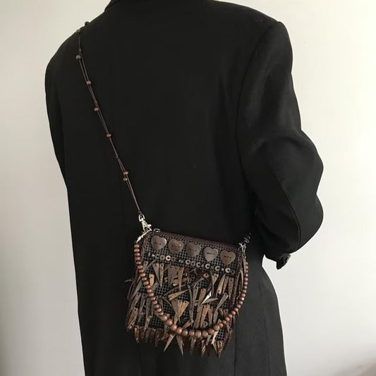 Boho Bag With Vintage Tassels