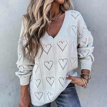 Casual Sexy V-Neck Sweater