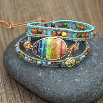 Handmade Colorful Natural Stone Bracelet