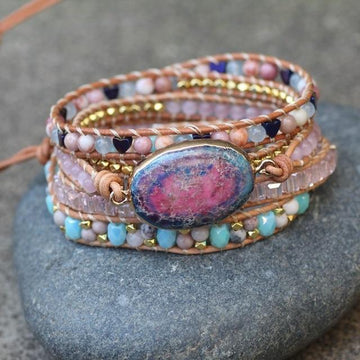 Handmade Colorful Natural Stone Bracelet