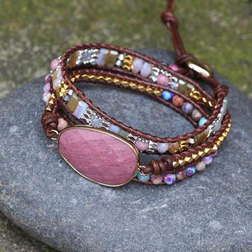 Handmade Colorful Natural Stone Bracelet