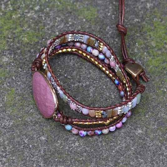 Handmade Colorful Natural Stone Bracelet