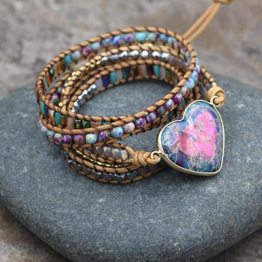 Handmade Colorful Natural Stone Bracelet