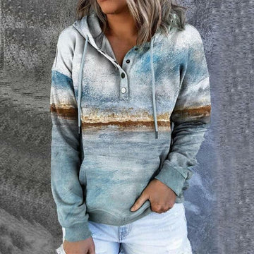 Landscape Print Vintage Sweatshirt